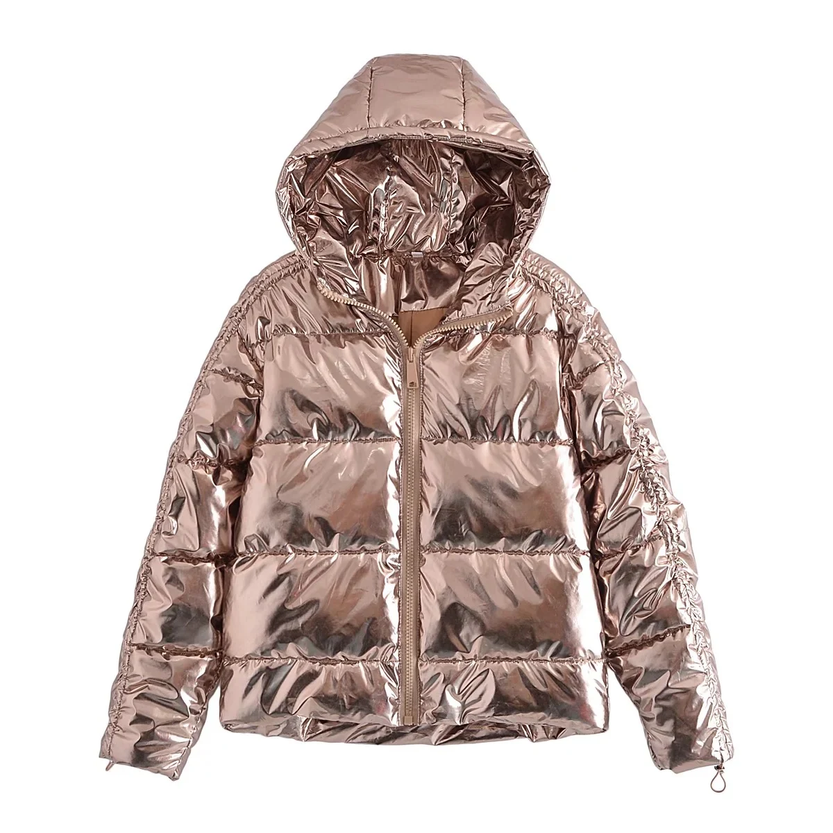 Title 3, Giacca casual con cappuccio e zip da donna per ...
