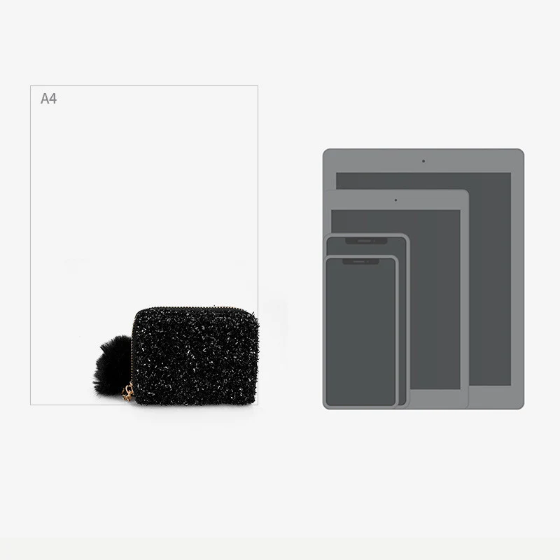 Mini Portafoglio Porta Carte a Tinta Unita, Piccolo e Compatto, per Molte Carte, Pratico per Trasportare l'Essenziale con Stile. — foto 2