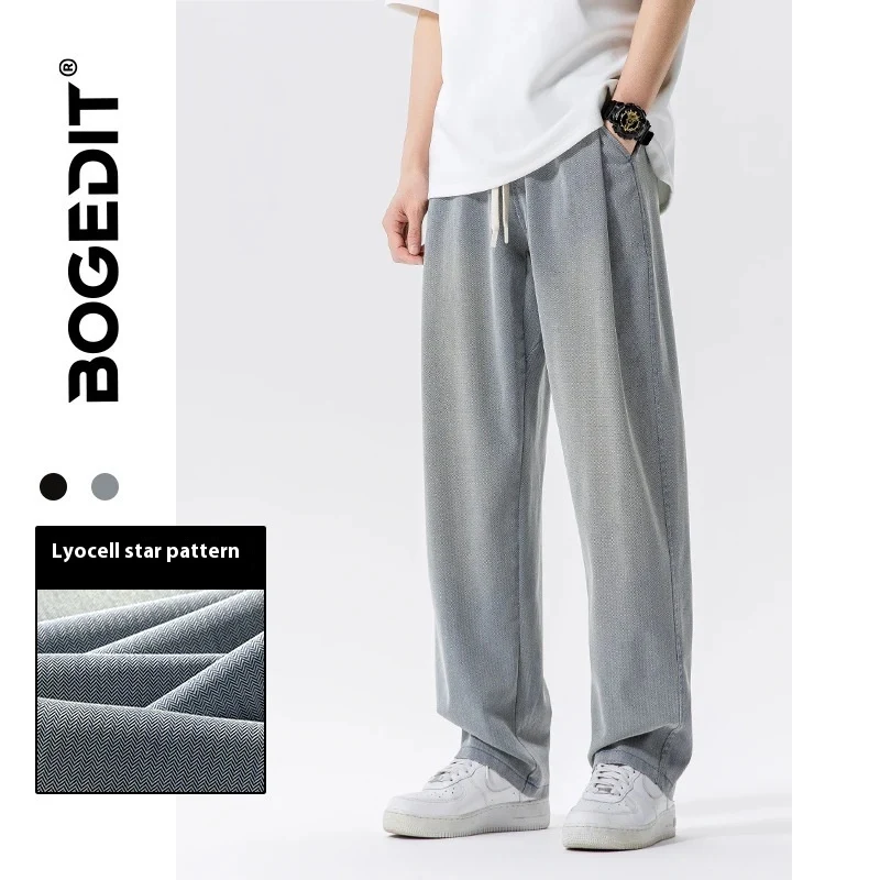 Title 2, Jeans Dritti Sottili Uomo Casual Larghi Leggeri...