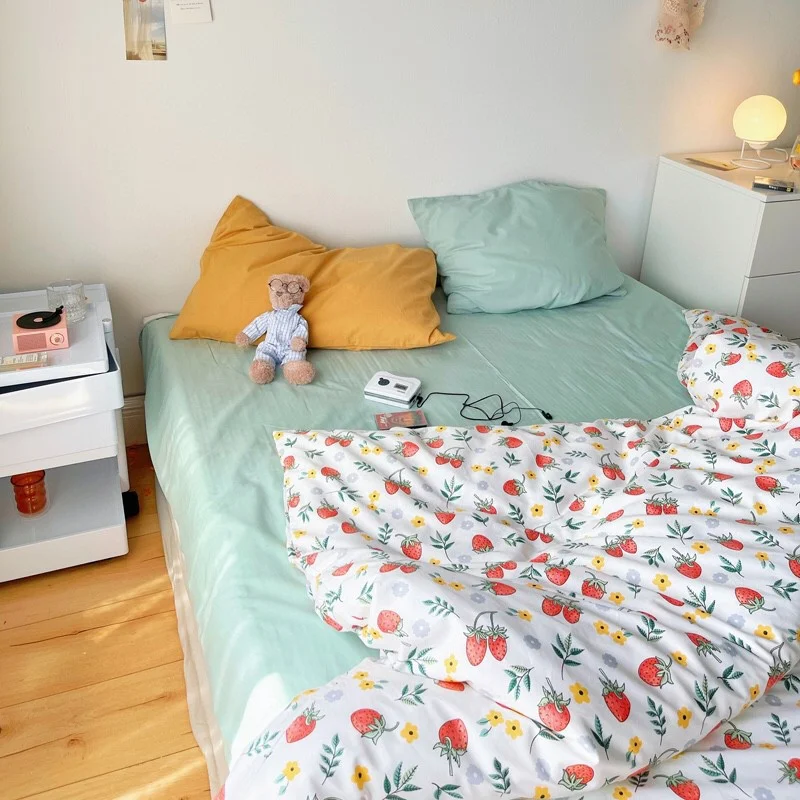 Title 3, Retro Flower Mix And Match Cotton Bedding - des...