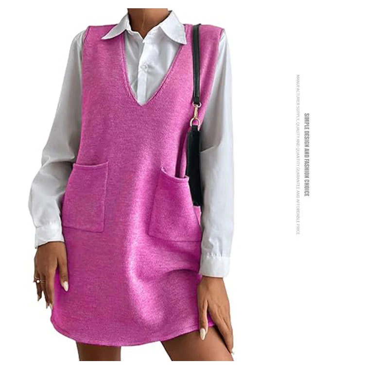 Title 5, Sleeveless Mid-length Double-sided Vest Jumper ...