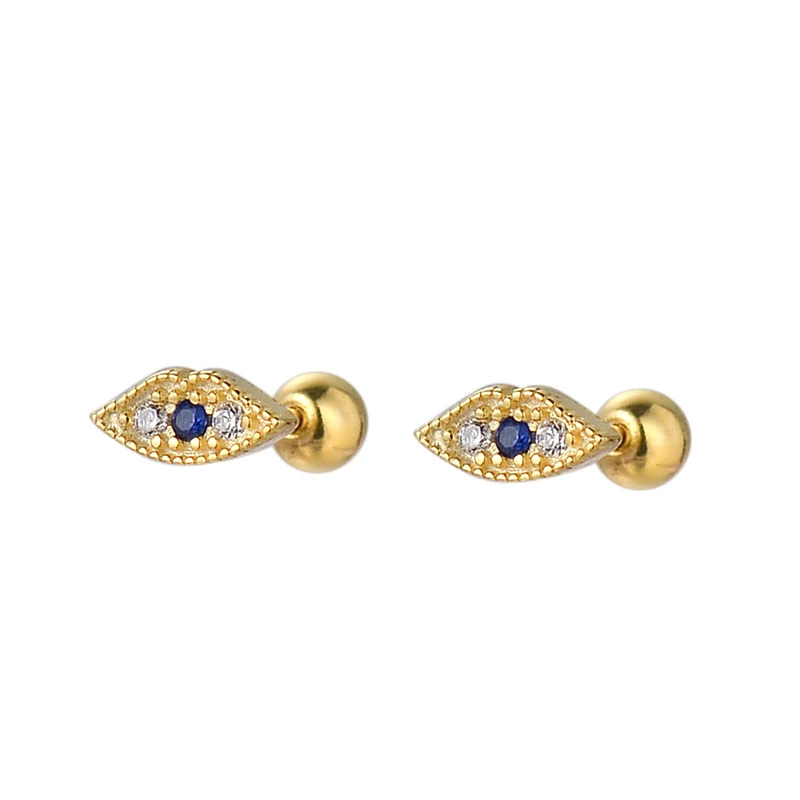Title 7, Dames S925 zilveren eenvoudige schattige oog st...