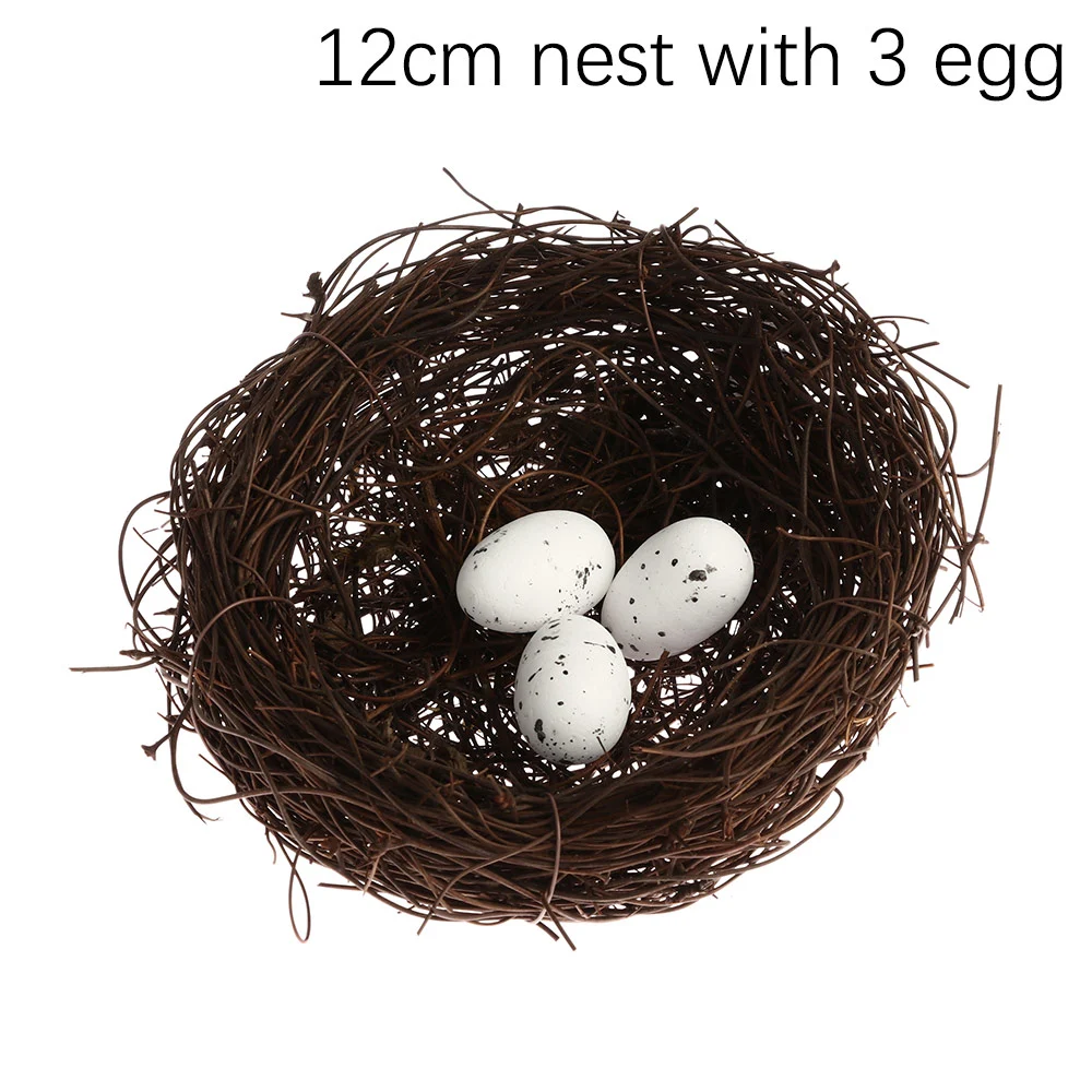 Title 12, 1PC Cute Vine Woven Artificial Birds Nest Straw...
