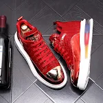 Sapatos de cano alto masculinos, modernos e versáteis. Botas curtas casuais que combinam com tudo, perfeitas para um visual estiloso e na moda. — foto 7