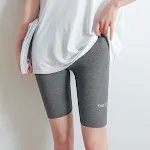 Leggings finas femininas de cinco pontos com cintura alta e elástico, vestuário externo para conforto e estilo. — foto 7