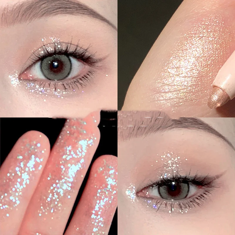 Pearlescent Eyeshadow Stick Brightens Skin Tone Anti-Sweat Non-Smudge Perfect for Student Girls' Makeup. — photo 6