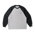Moletom Pullover Gola Redonda Waffle com Combinação de Cores. Conforto e estilo se unem em uma peça essencial para o seu guarda-roupa. — foto 2
