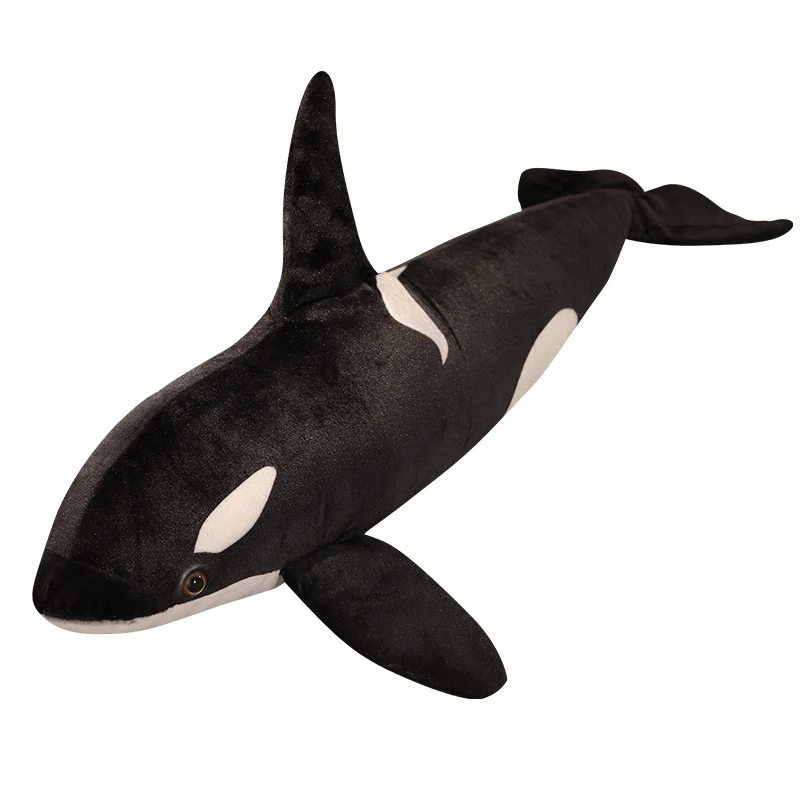 Travesseiro de baleia orca aconchegante para conforto excepcional. Perfeito para abraçar e decorar, macio e adorável para relaxar. — foto 1
