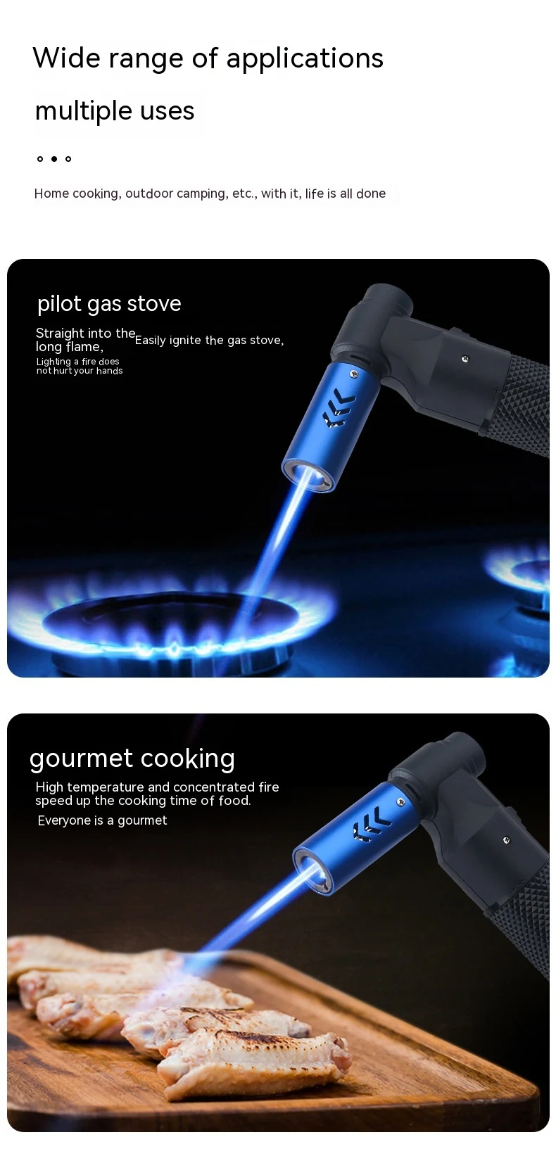 Title 6, Windproof Welding Gun, Direct Punch Lighter, Pe...