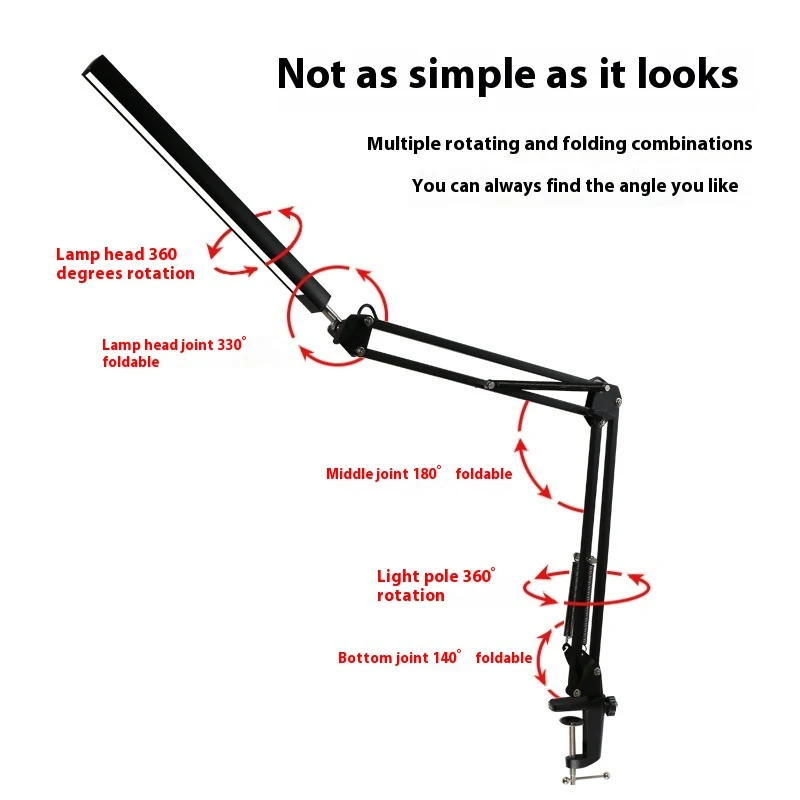 Title 6, LED Eye Protection Student Desk Lamp with USB, ...