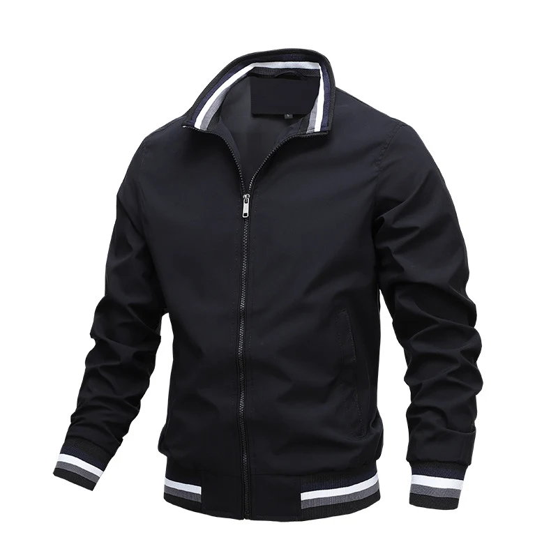 Men's Sports Solid Color Jacket for Training & Outdoor Activities. Comfortable, Breathable, and Stylish. Perfect for Eve — photo 2