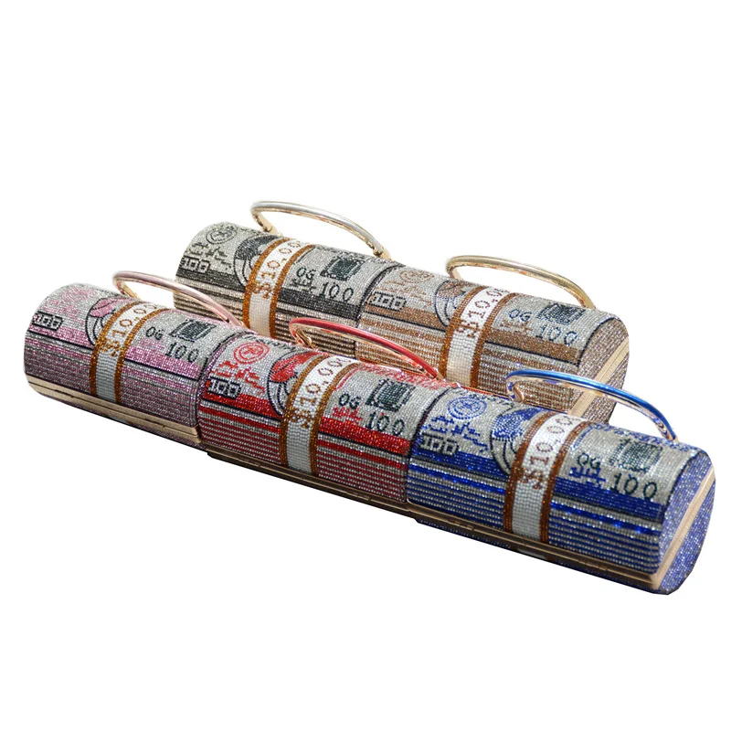 Diamond Fashion Dollar Rhinestone Dinner Bag, a sparkling and stylish clutch for evenings out, perfect for carrying your — photo 1