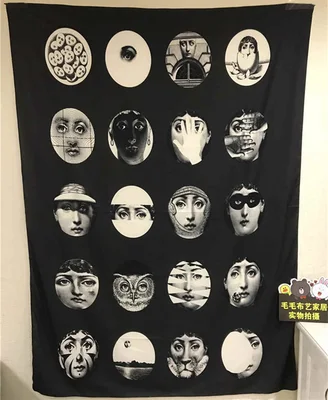 Geometrik duvar halısı, evinizi sanatla buluşturun. Oturma odası, yatak odası veya ofis için mükemmel, yaşam alanınıza şıklık katın. — Fotoğraf 24