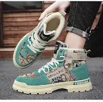 Fleece-lined Warm Martin Boots for Men, Durable Worker Motorcycle Boots, Student High-top Cotton Shoes, perfect for cold — photo 13