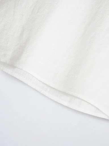 Title 4, Camisa masculina retrô de algodão e linho prima...