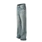 Męskie jeansy skinny w stylu amerykańskim Modne i dopasowane, idealne dla mężczyzn ceniących styl i wygodę, świetne do codziennych stylizacji. — zdjęcie 4