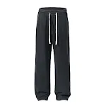 Men's solid color loose casual sweatpants, perfect for everyday wear, offering comfort and a relaxed fit for casual outi — photo 6