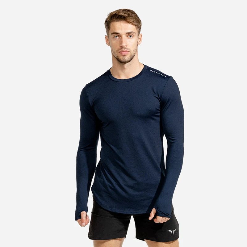 New Muscle Fitness Long Sleeve Men's T-Shirt. Perfect for workouts and everyday wear. Breathable fabric, comfort, and fr — photo 4
