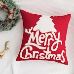 Capa de almofada vermelha para decoração de festival na sala e quarto, ideal para fundo e criar um ambiente festivo. — foto 8