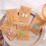 Colar de borboleta etnico colorido, adicione um toque artístico e vibrante ao seu visual, expressando sua individualidade. — foto 20