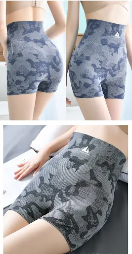 Title 3, Bedrukte yoga shorts voor de sportschool, zacht...