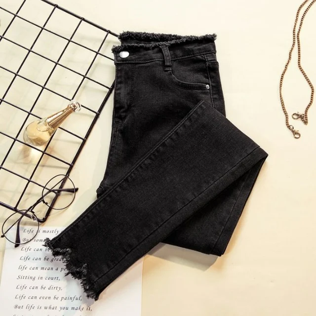 Dames losvallende fleece slim jeans Comfort en stijl gecombineerd Zachte fleece voering en relaxte pasvorm Perfect voor dagelijks gebruik Essentiële damesmode item — foto 4