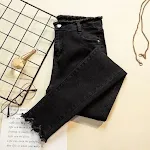 Dames losvallende fleece slim jeans Comfort en stijl gecombineerd Zachte fleece voering en relaxte pasvorm Perfect voor dagelijks gebruik Essentiële damesmode item — foto 4