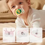Chupeta anti-inchaço para conforto de bebês recém-nascidos. Alívio de cólicas e gases, auxilia na digestão. Design suave e seguro. — foto 6