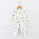 Macacão Bebê de Algodão Com Pé Algodão Puro Conforto e Maciez para o seu Bebê Perfeito para Dormir e Brincar Roupa ideal para presente — foto 1