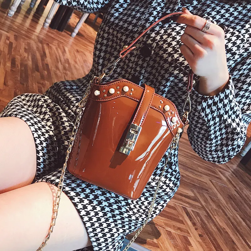 Small Women Messenger Bag Oceanic Bucket Bag Net Celebrity, a stylish and functional bag perfect for carrying your essen — photo 4