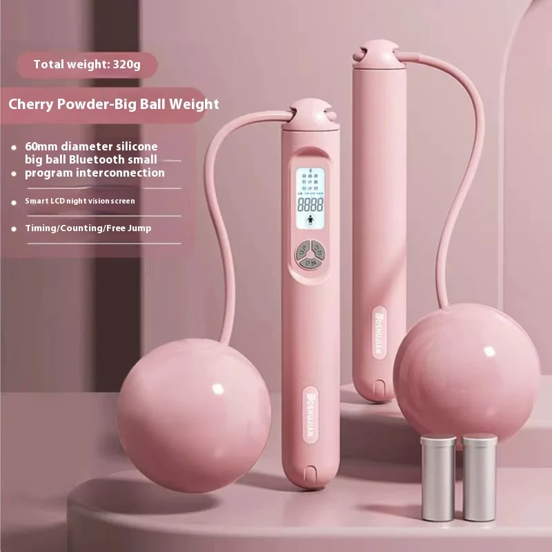 Corda de pular inteligente Bluetooth sem fio com peso. Treine em casa, monitore saltos e queime calorias. Ideal para fitness e saúde. — foto 2