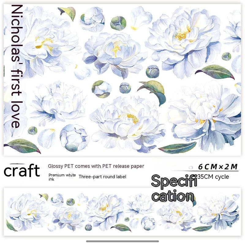 Adesivos Brilhantes para Scrapbook Flores e Fita Adesiva de Papel Decore e Personalize Seus Projetos de Forma Criativa — foto 23