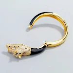 Pulseira Gel Zircônia Micro Set Olho Verde Agachado Charme Sofisticação Joia Feminina Design Exclusivo Elegância Brilho — foto 2