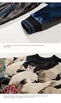 Casaco grosso bordado masculino dupla face. Conforto e estilo excepcionais para o homem moderno. Jaqueta reversível para looks versáteis e aquecimento superior. — foto 3