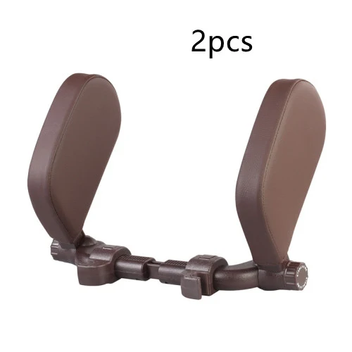 Car Headrest Pillow Sleep Adjustable Side Car Soft Travel Seat Leather Support Neck Cushion Auto Accessories Provides Co — photo 3