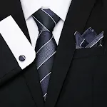 Terno de três peças com gravata de 8cm da Série Flores Listradas. Elegância e estilo para ocasiões especiais. Destaque-se com este traje exclusivo. — foto 16