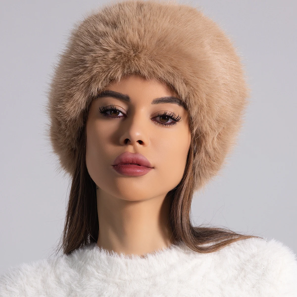 Title 19, Plush Bucket Hat Female Warm Ear Protection