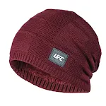 Gorro de malha masculino, lã de pelúcia, para atividades ao ar livre, tipo pullover, quente e confortável, perfeito para o inverno e uso diário. — foto 4