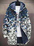 Cardigã masculino de pelúcia grossa com mangas compridas e soltas, casaco longo e aconchegante para homens, ideal para o inverno e frio. — foto 3