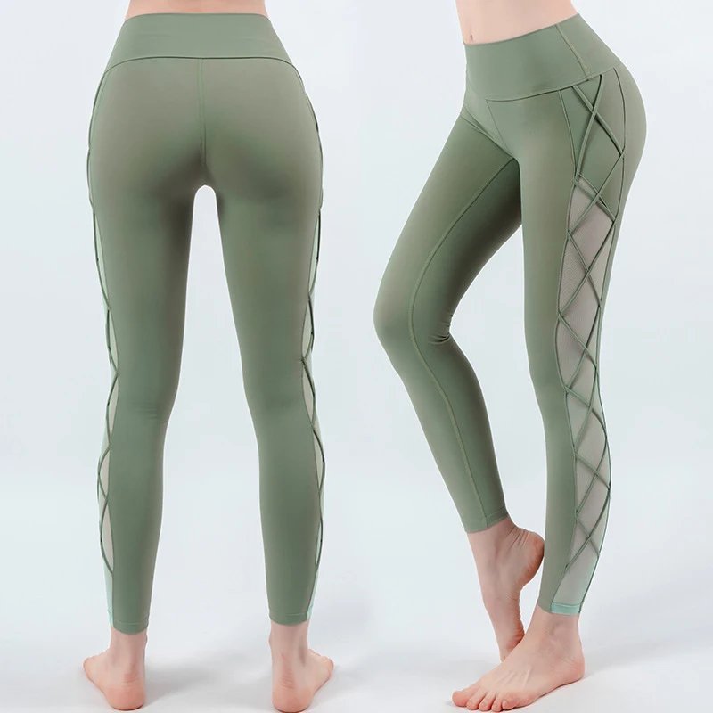 Hoge taille nude fitness leggings met heuplift. Vormen en liften je heupen voor zelfverzekerde workouts. Perfect voor fitness. — foto 9