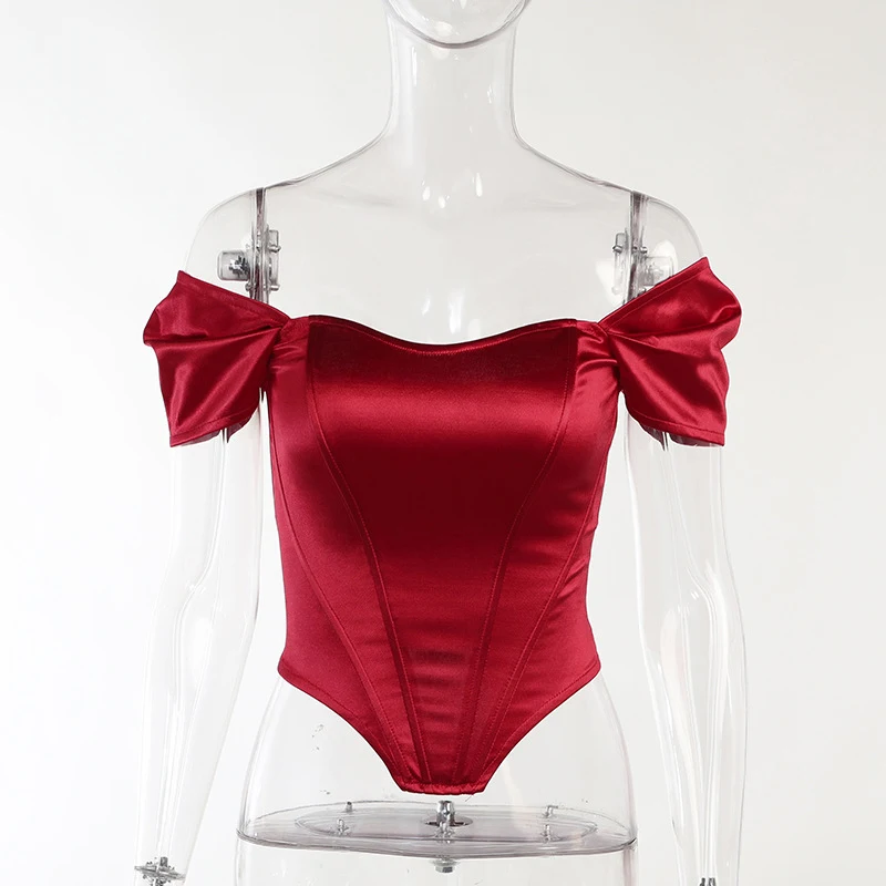 Title 12, Fishbone Corset Tube Top Vest And Shoulder Top ...