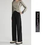 Autumn and Winter Thick Suit Woolen High Waist Slimming Drooping Straight Loose Casual Pants for comfortable style and f — photo 5