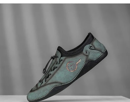 Title 7, Mens Hand-stitched Casual Shoes Low-top Flats ...