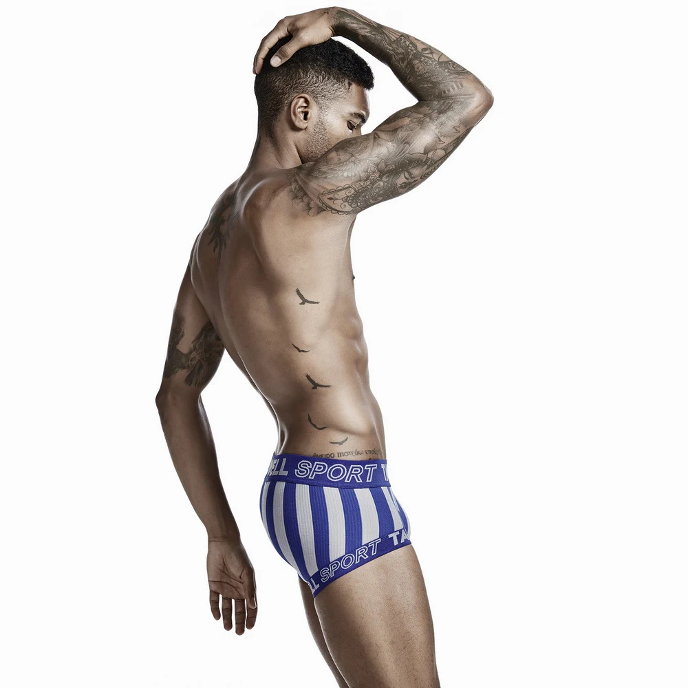 Men's Trendy Vertical Stripes Fashion Sports Underwear, Comfortable & Stylish for Active Lifestyles, Breathable Design f — photo 8