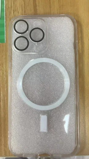 Title 1, Magnetic Plating Transparent Phone Case with Le...