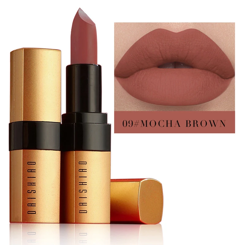 Gold Tube Matte Lipstick Waterproof, Nonstick Cup Proof, Long Lasting Color, Offers a Flawless, Comfortable and Confiden — photo 2