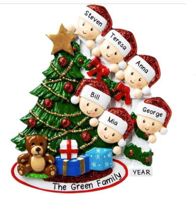 Title 2, Pingente de resina de Natal artesanal. Decoraçã...