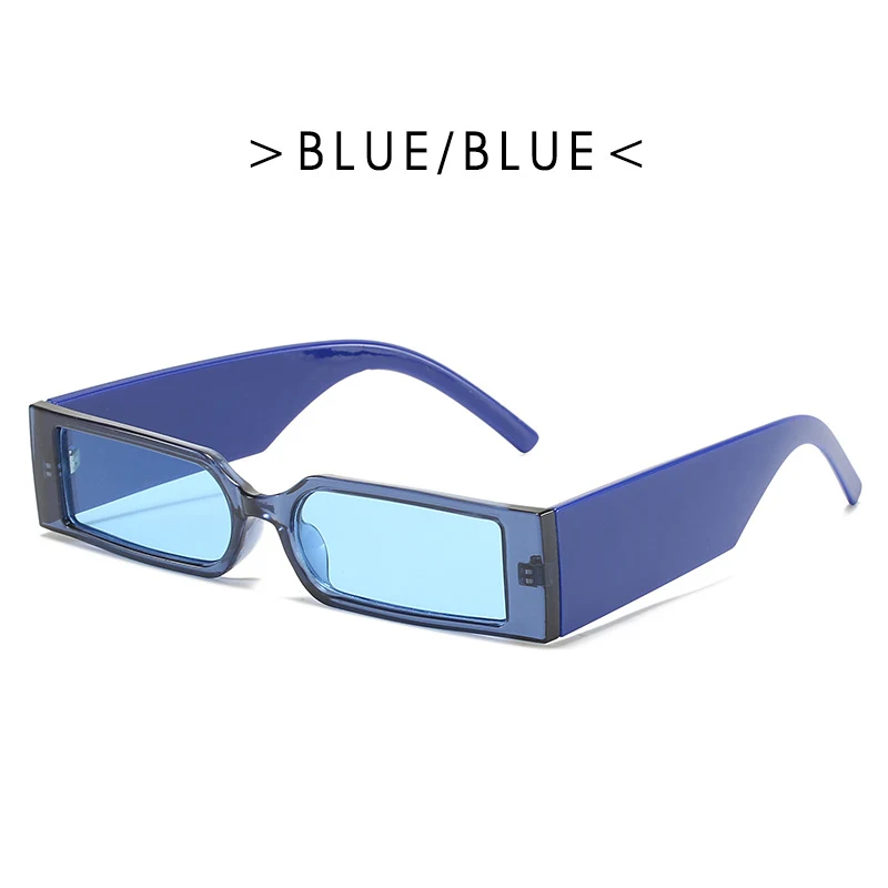 Vintage Small Frame Sunglasses Women's Square Transparent Colorful. Stylish sunglasses for women, UV protection and vibr — photo 7