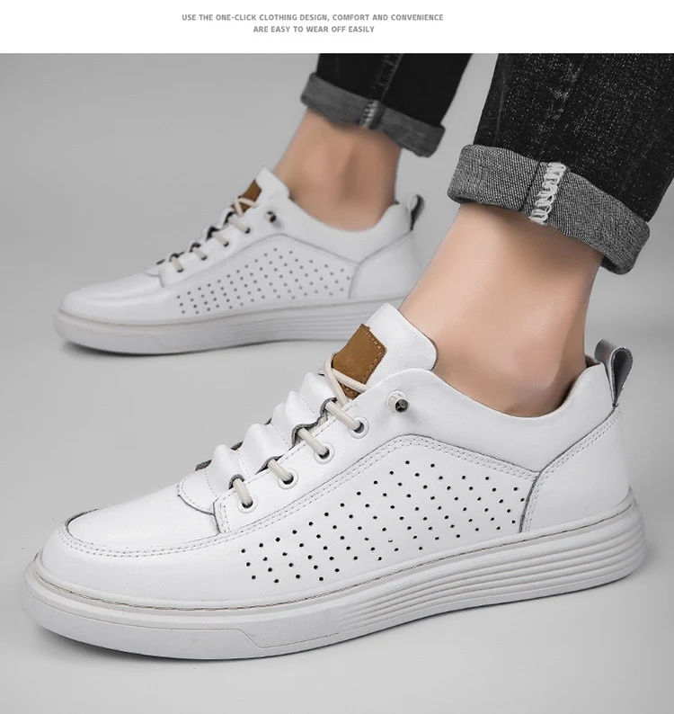 Title 16, Mens Plus Size Leather Skateboard Shoes Retro ...