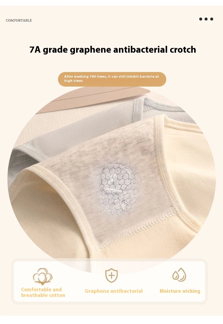 Title 10, Printed Cotton Mid Waist Underwear Cotton Crotch